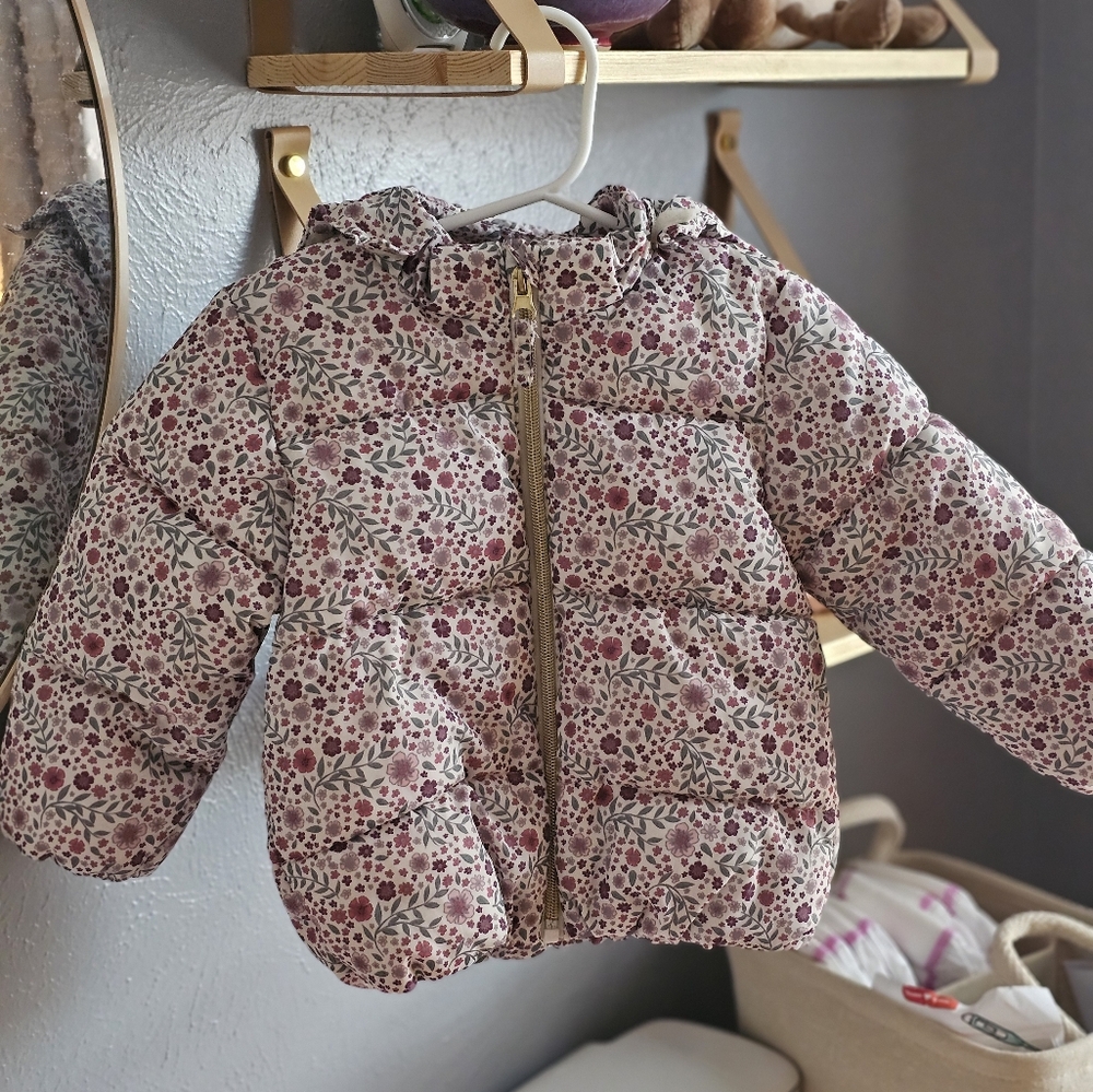 Floral Puffer Jacket